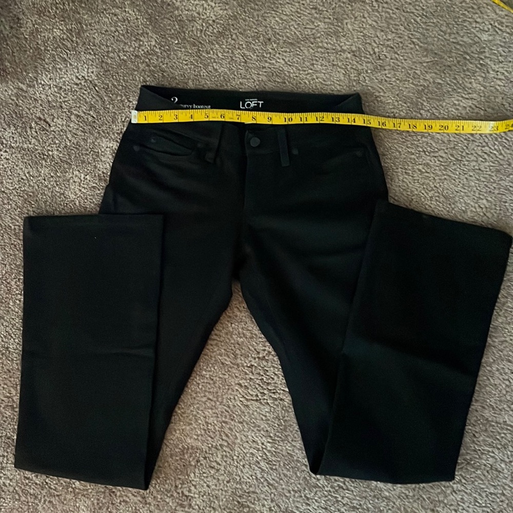 Loft curvy bootcut black jeans
